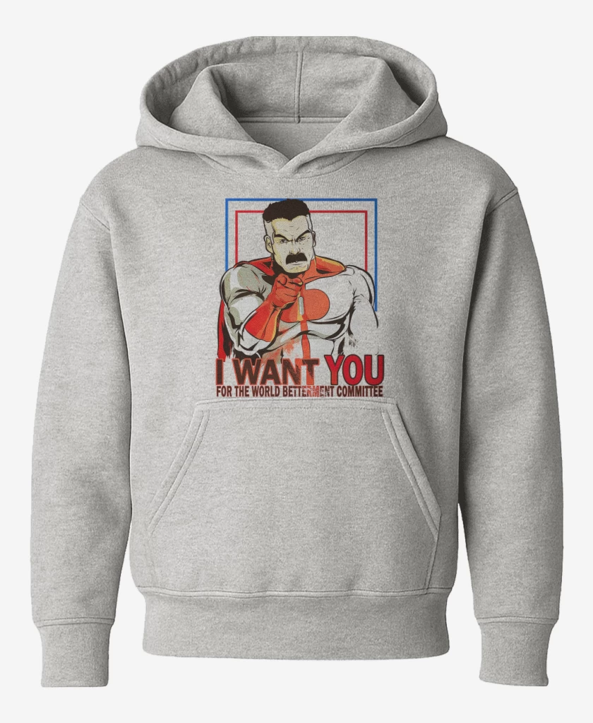 Poleron de niño Gris Melange de i want you omniman