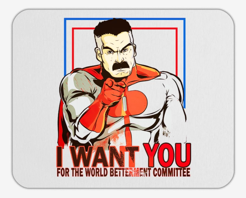 Mousepad i want you omniman