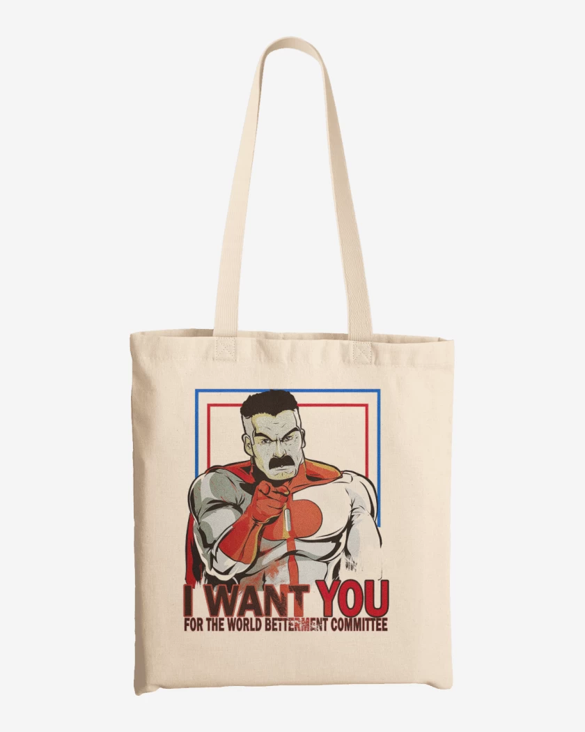 Totebag i want you omniman