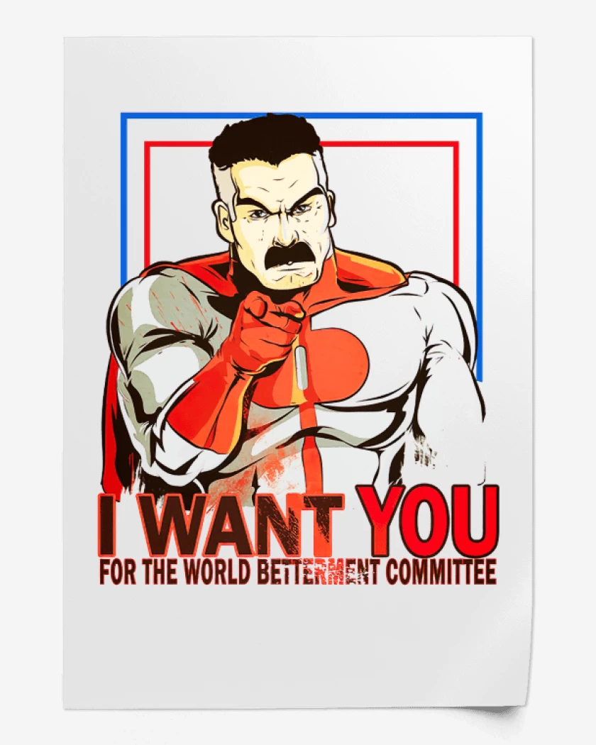 Print i want you omniman