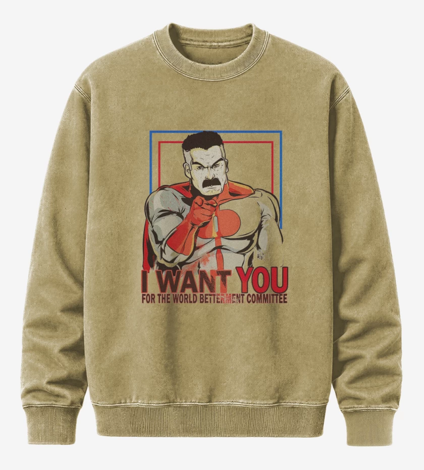 Poleron Polo Acid Wash Beige de i want you omniman