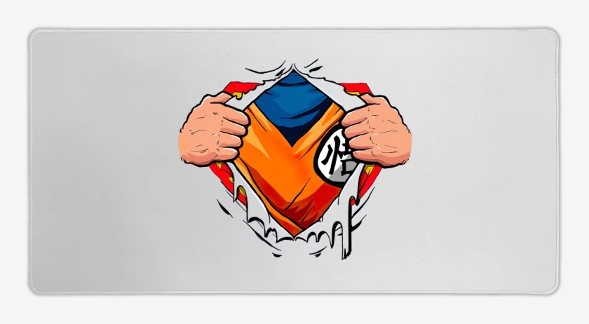Mouse pad Gamer Blanco de Goku torso