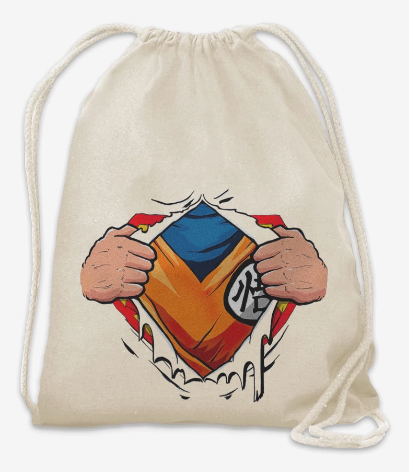 Mochila Blanco de Goku torso