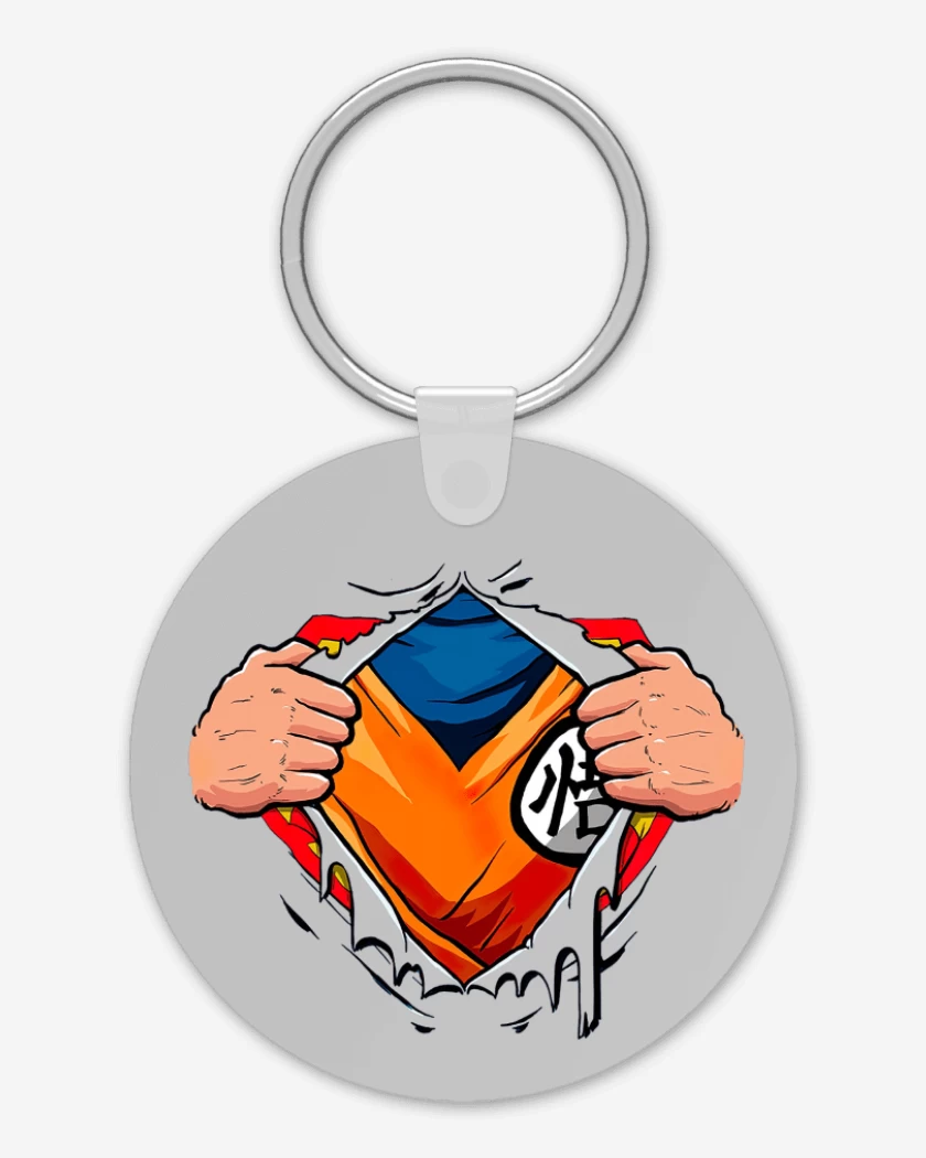 Llavero Gris Melange de Goku torso