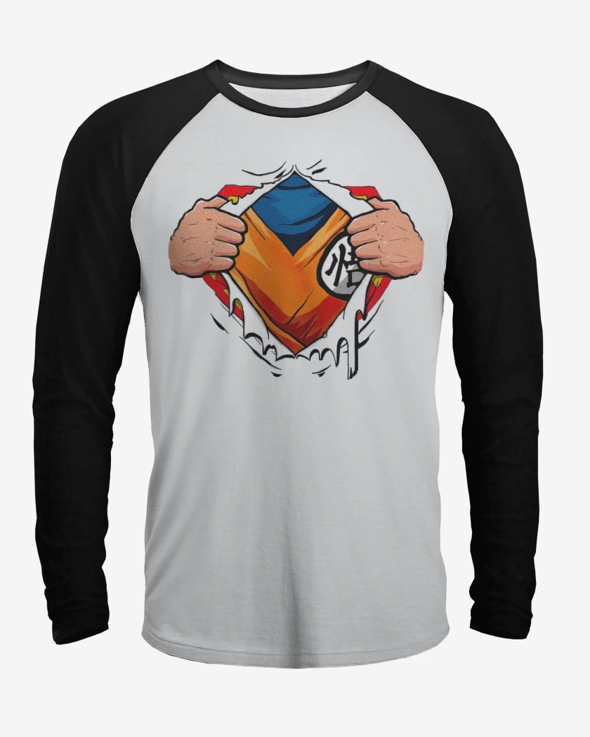 Polera Raglan Goku torso