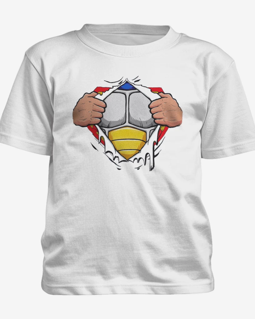 Polera de niño Blanco de Vegeta torso