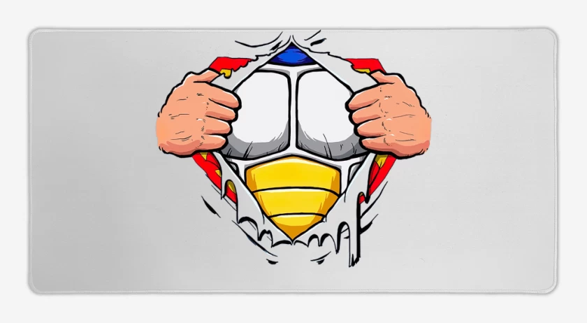 Mouse pad Gamer Blanco de Vegeta torso