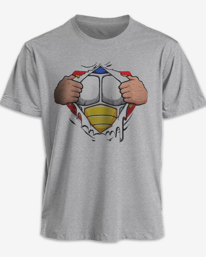 Polera Gris Melange de Vegeta torso