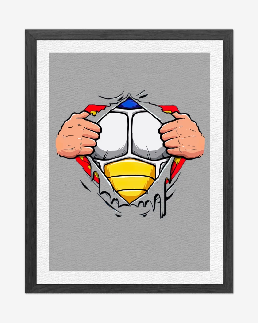 Cuadro decorativo Gris Melange de Vegeta torso