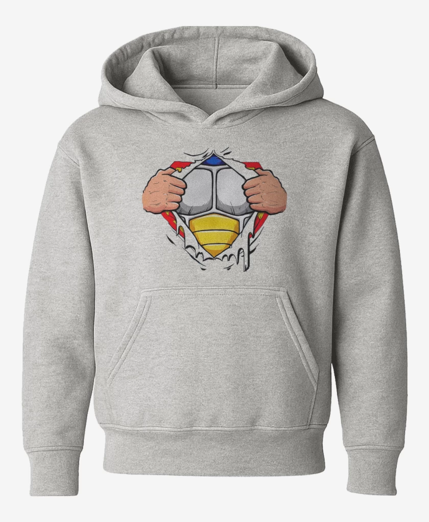 Poleron de niño Gris Melange de Vegeta torso