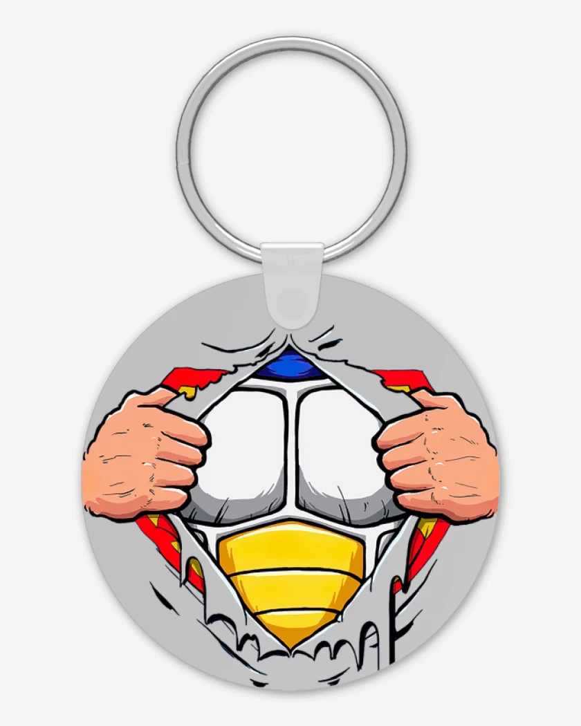 Llavero Gris Melange de Vegeta torso