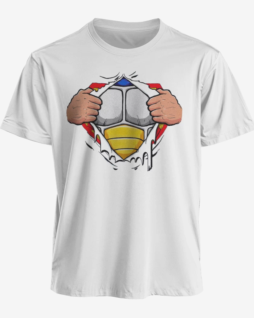 Polera premium Blanco de Vegeta torso
