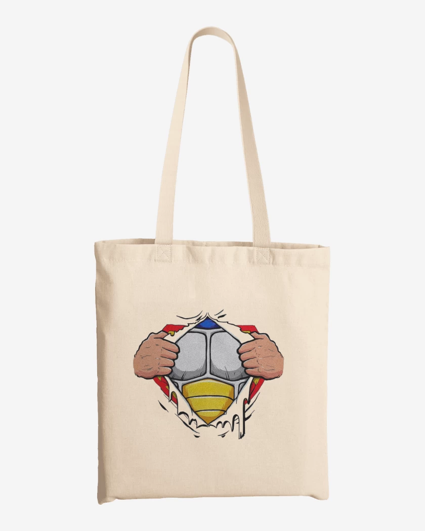 Totebag Blanco de Vegeta torso