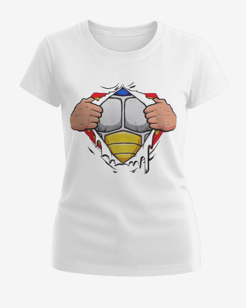 Polera de Mujer Blanco de Vegeta torso