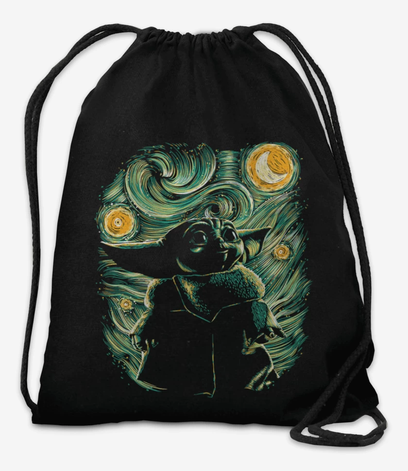 Mochila Negro de El compadre Grogu 