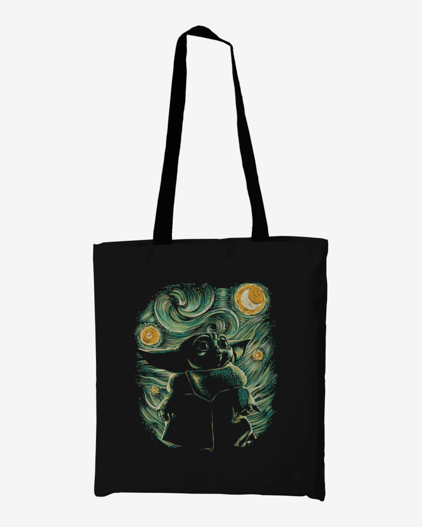 Totebag Negro de El compadre Grogu 