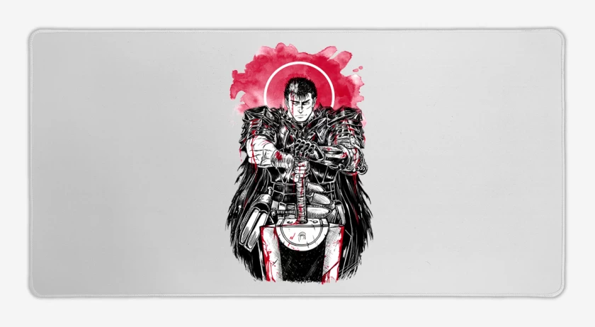 Mouse pad Gamer Blanco de Berserk 2