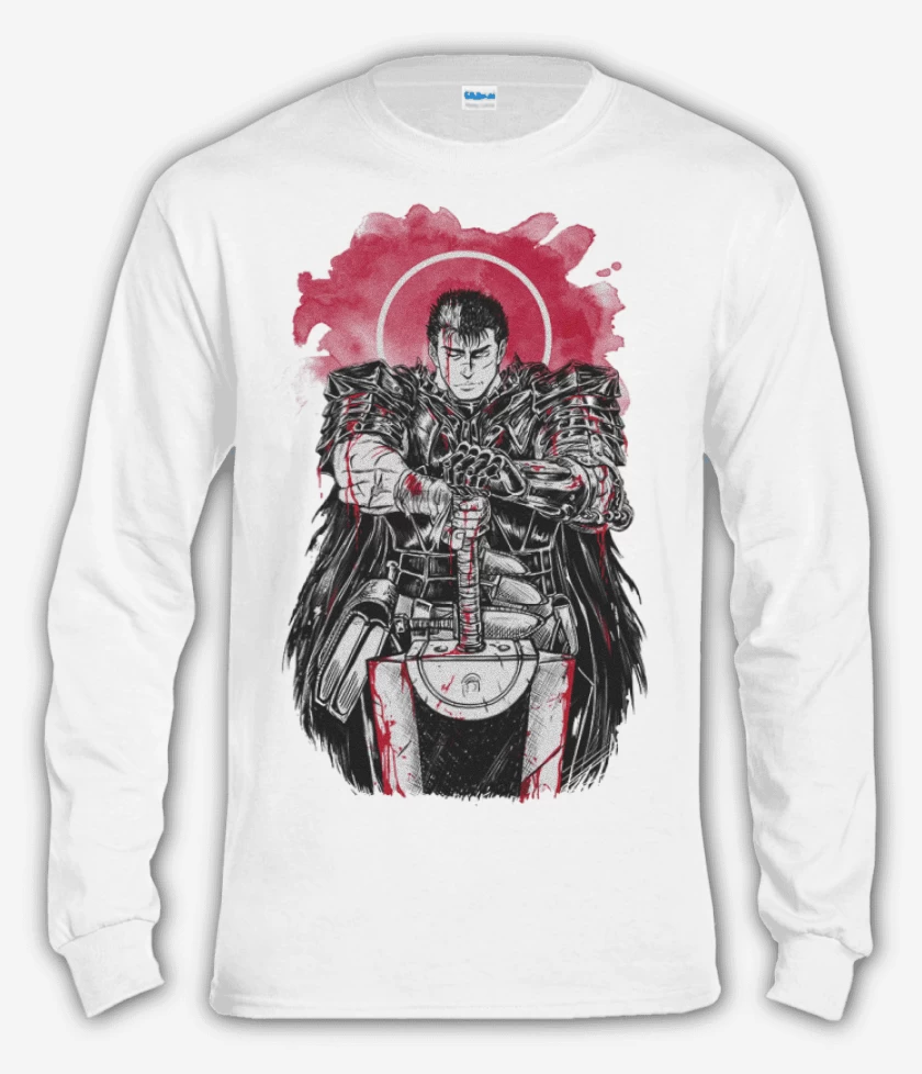 Polera manga larga Blanco de Berserk 2