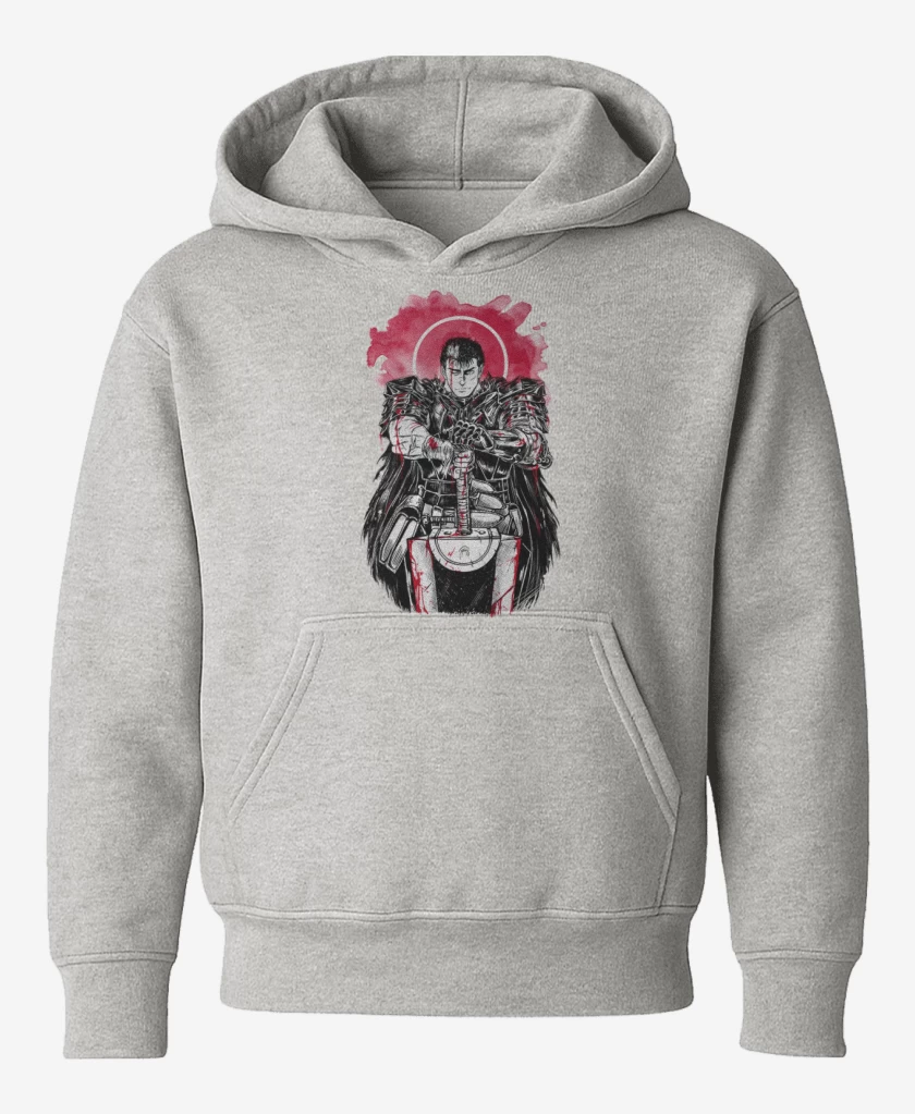 Poleron de niño Gris Melange de Berserk 2