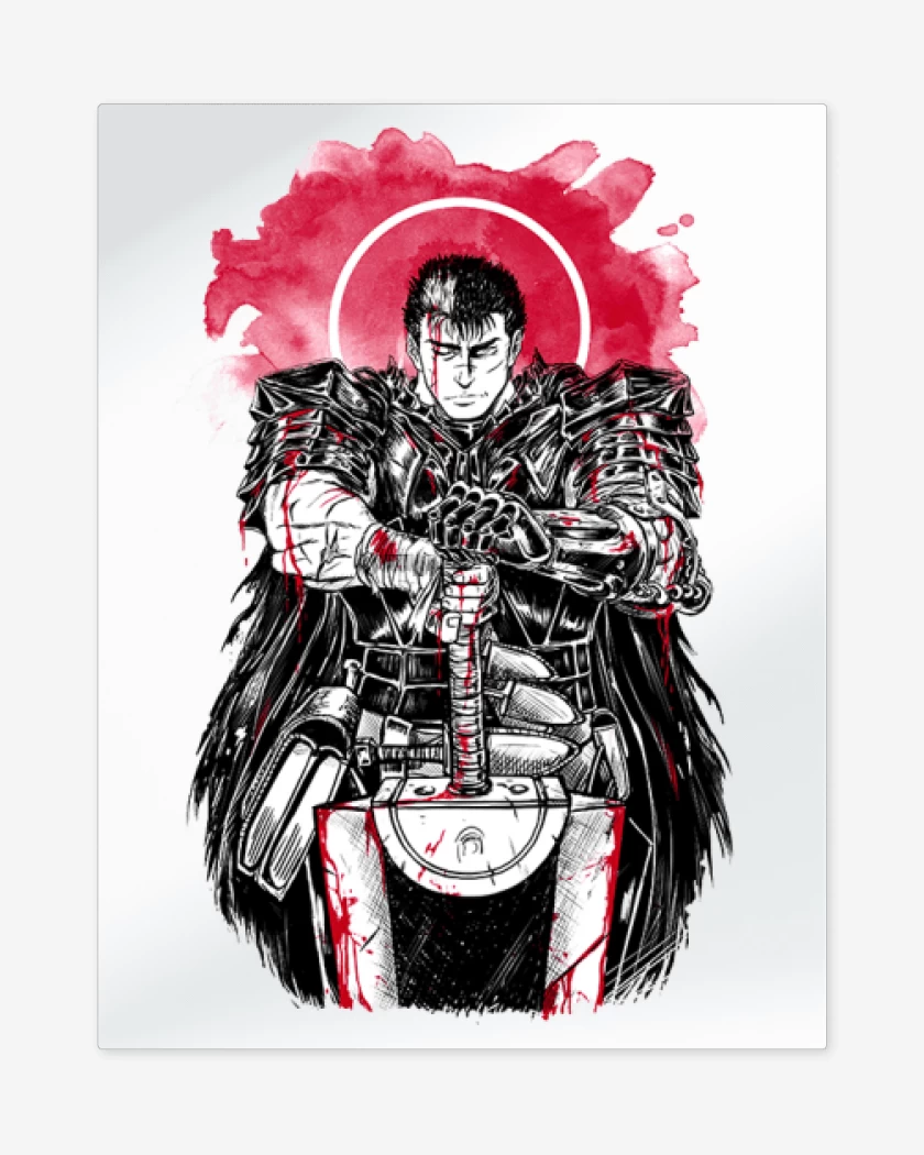 Print metalico Blanco de Berserk 2