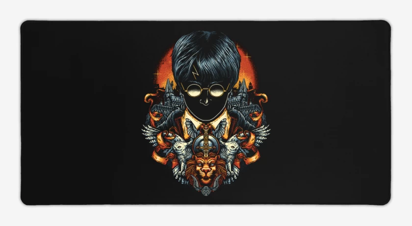 Mouse pad Gamer Negro de El loco harry