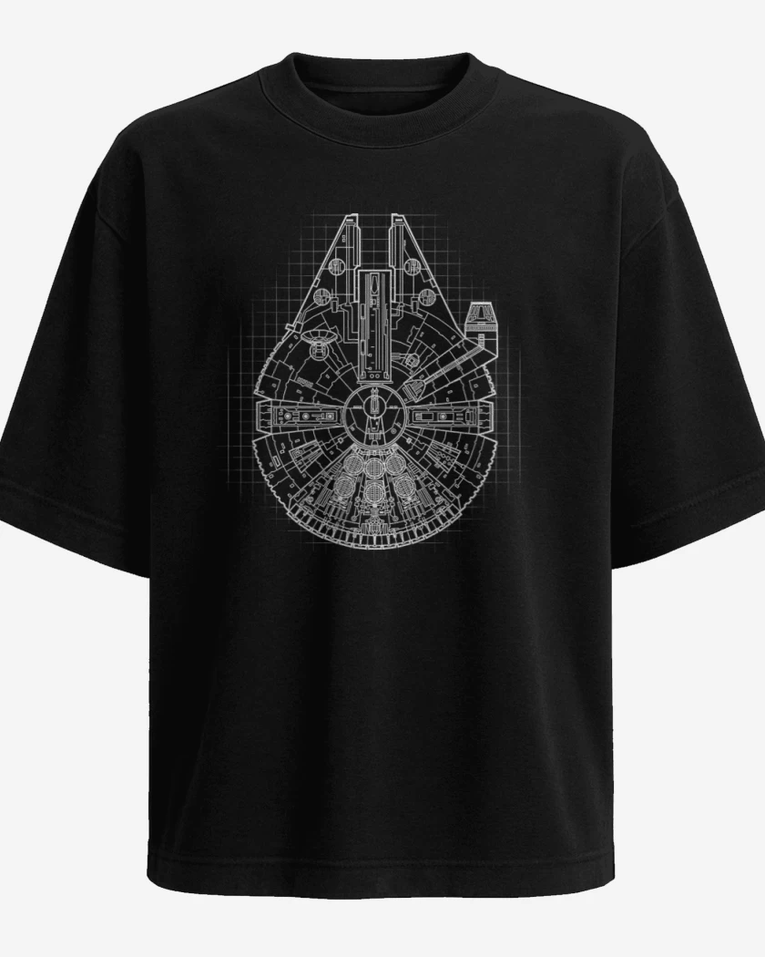 Polera Oversize Negro de Halcon