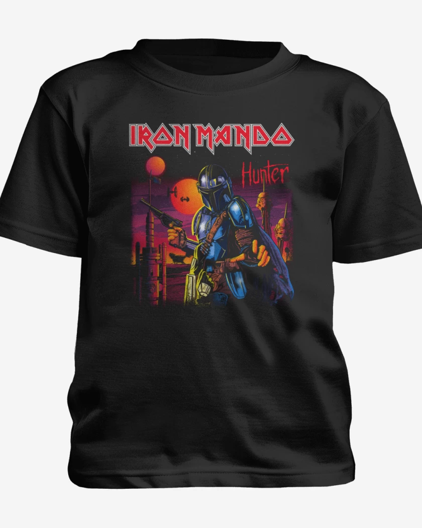 Polera de niño Negro de Iron mando