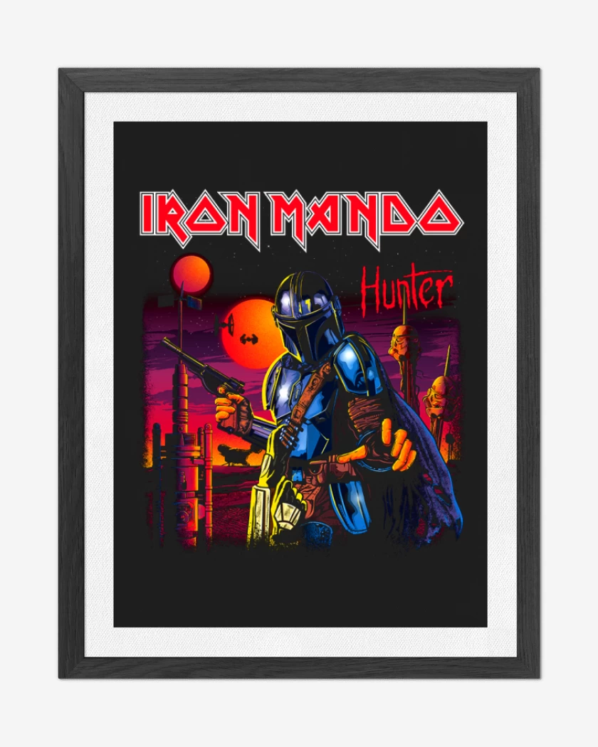 Cuadro decorativo Negro de Iron mando