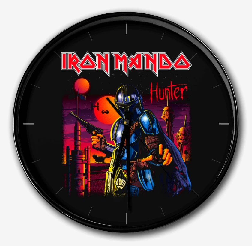 Reloj Negro de Iron mando