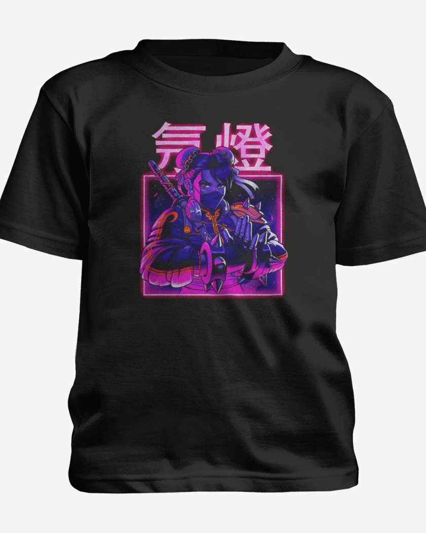 Polera de niño Negro de Chun-Li