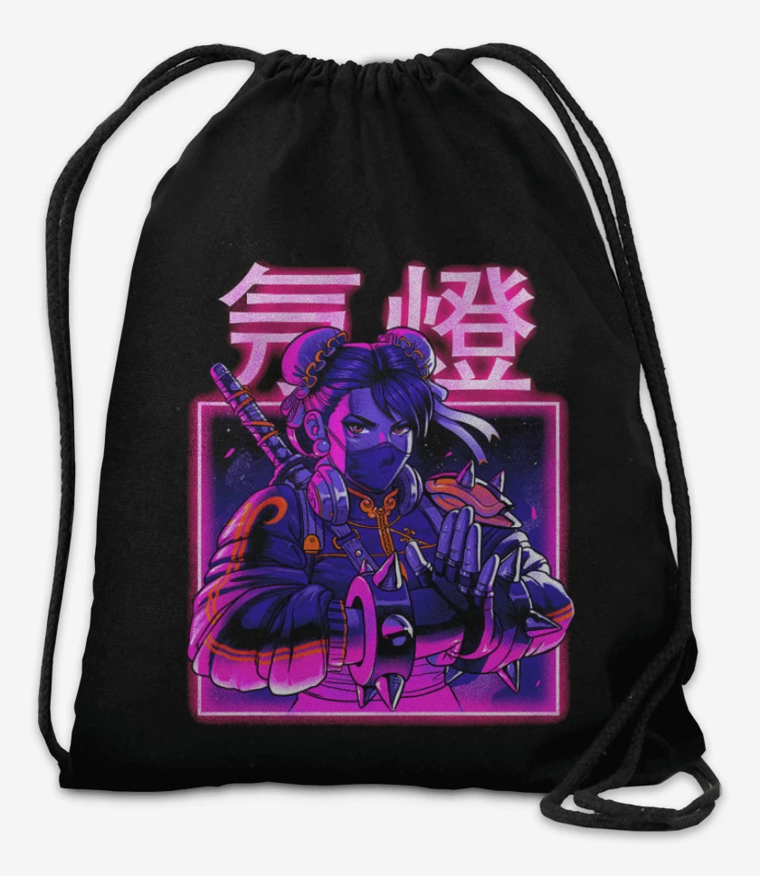 Mochila Negro de Chun-Li