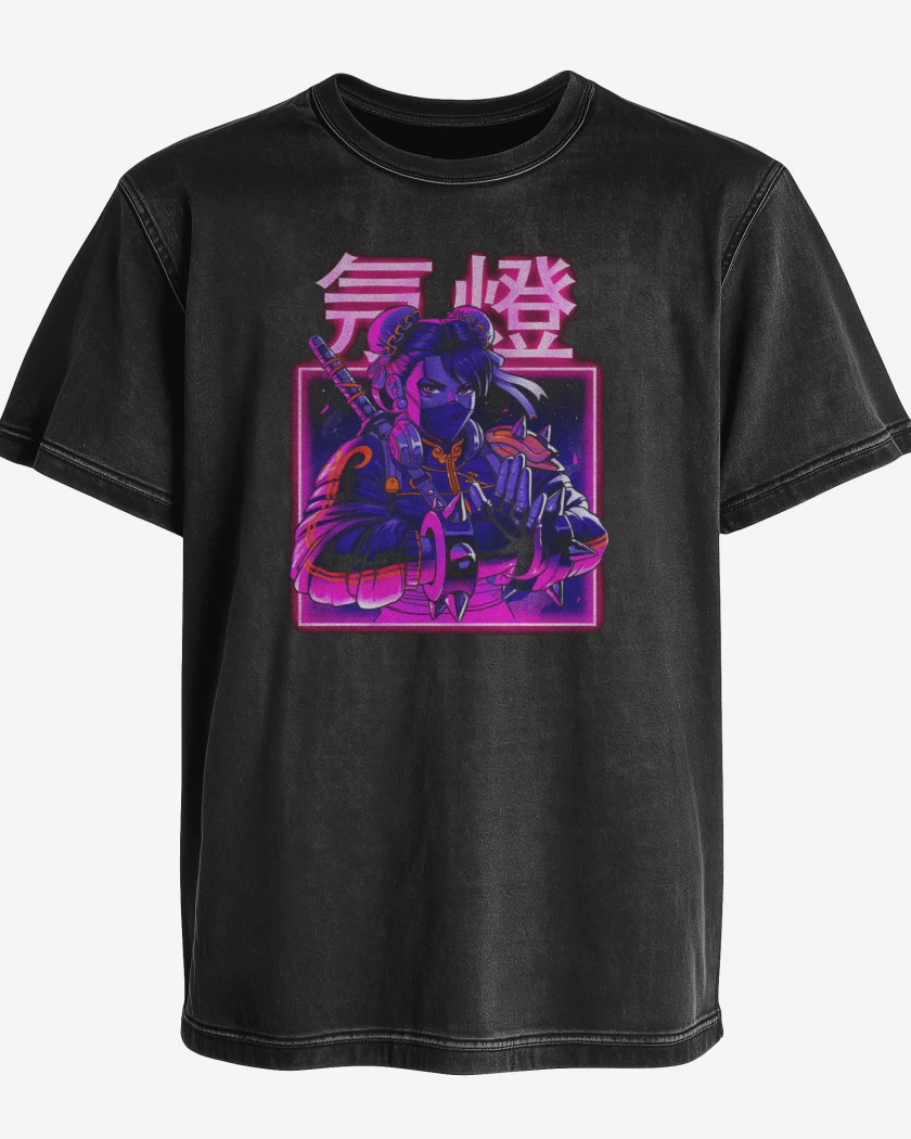 Polera desgastada Chun-Li