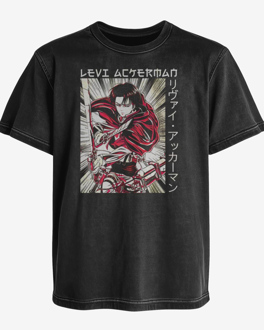 Polera desgastada Negro de Levi 2