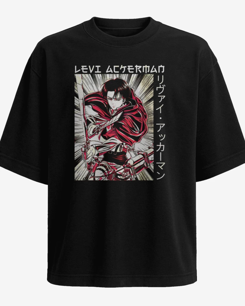 Polera Oversize Negro de Levi 2