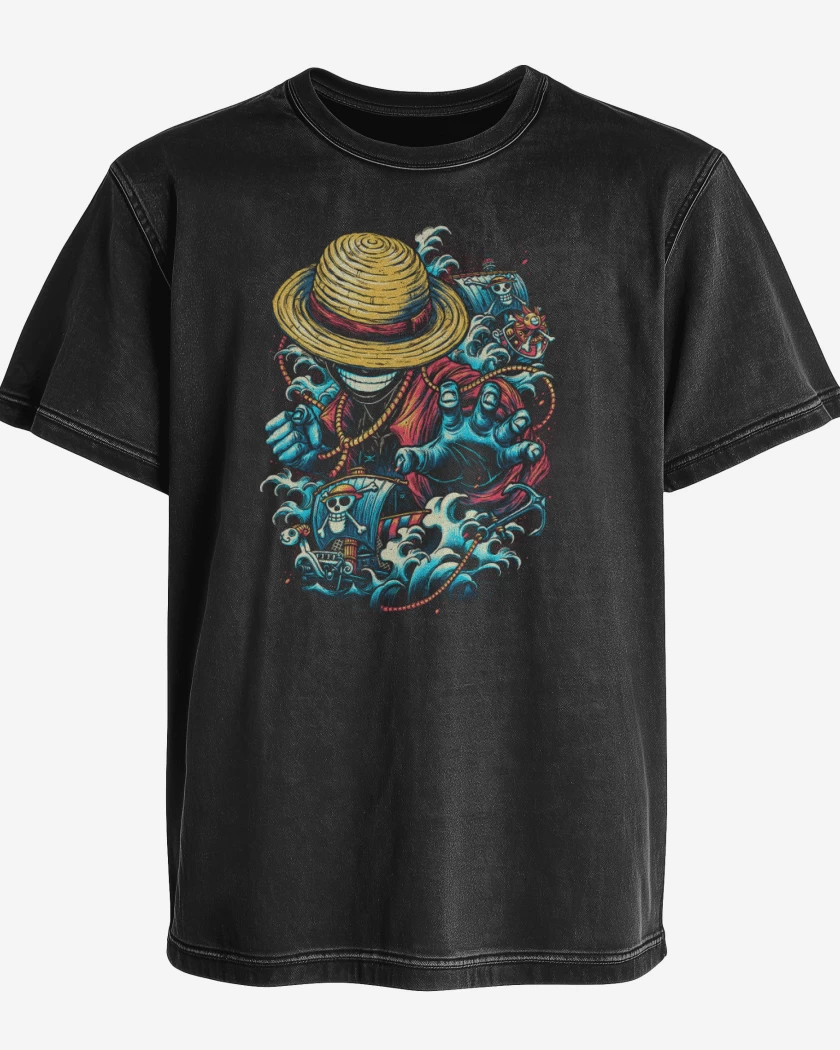 Polera desgastada El luffy