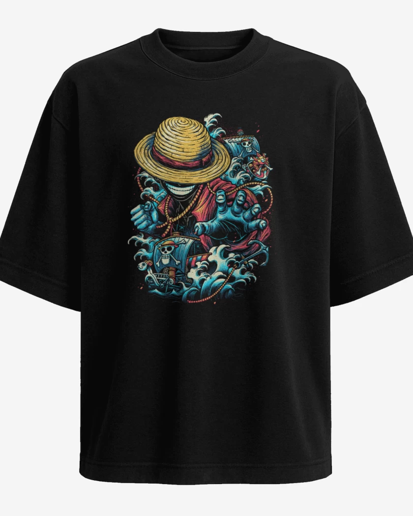 Polera Oversize El luffy