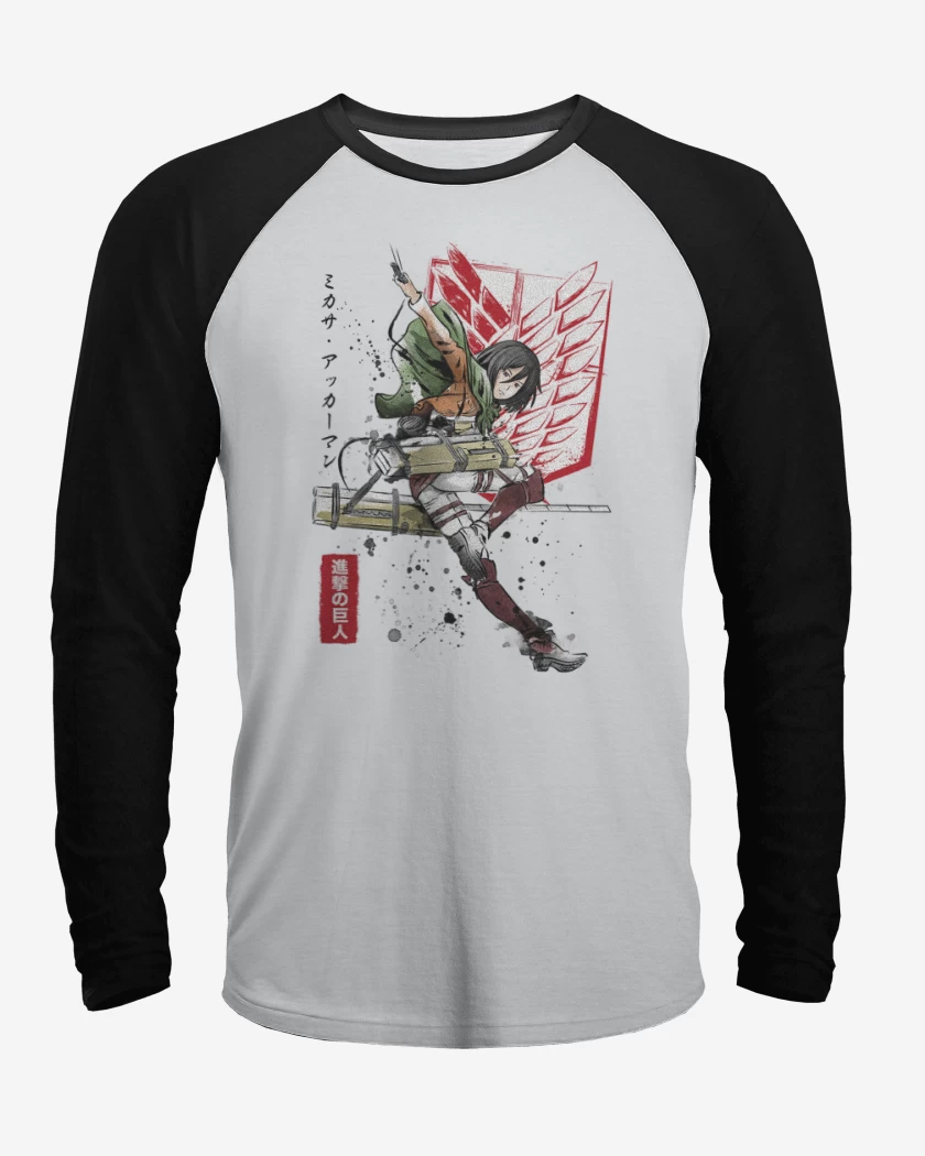 Polera Raglan Mikasa Ackerman