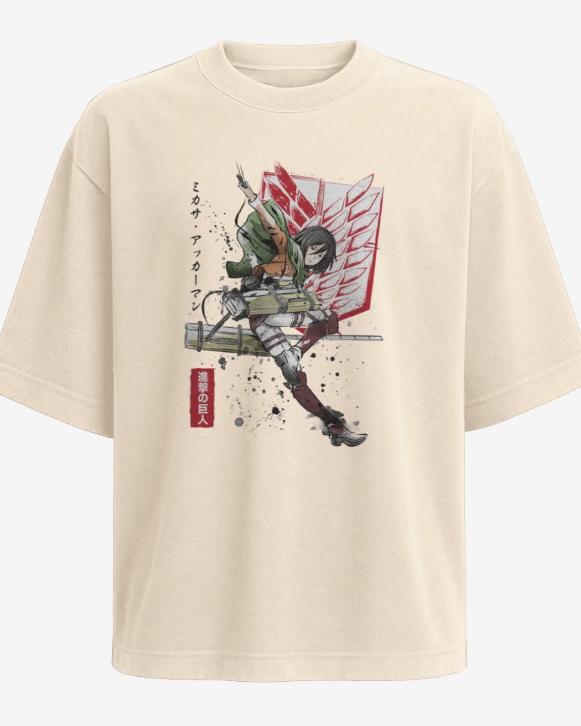 Polera Oversize Mikasa Ackerman