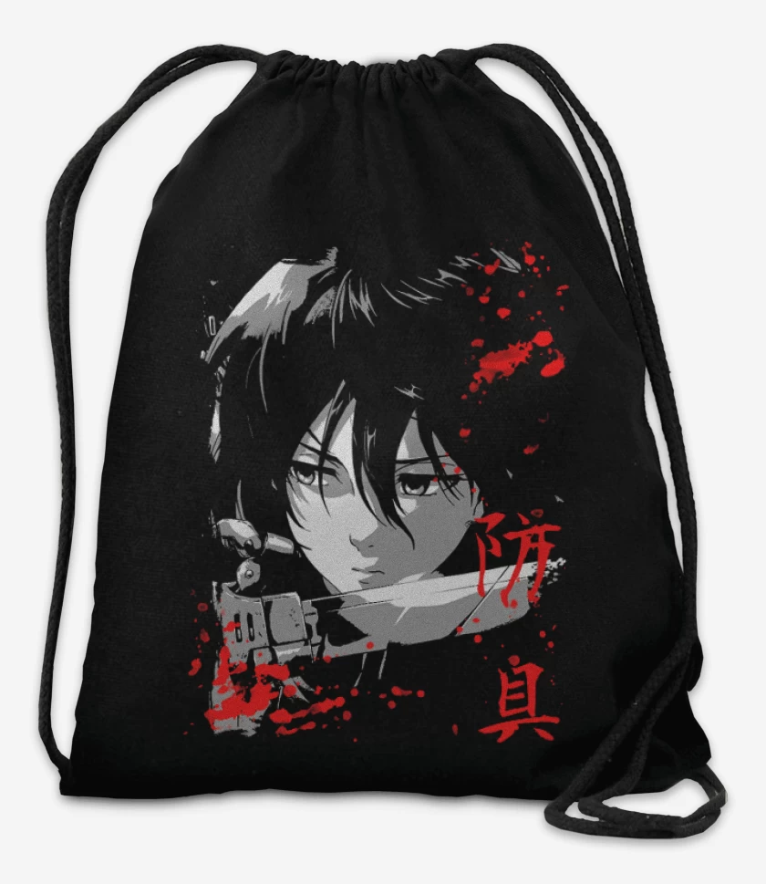 Mochila Negro de Mikasa Ackerman 2