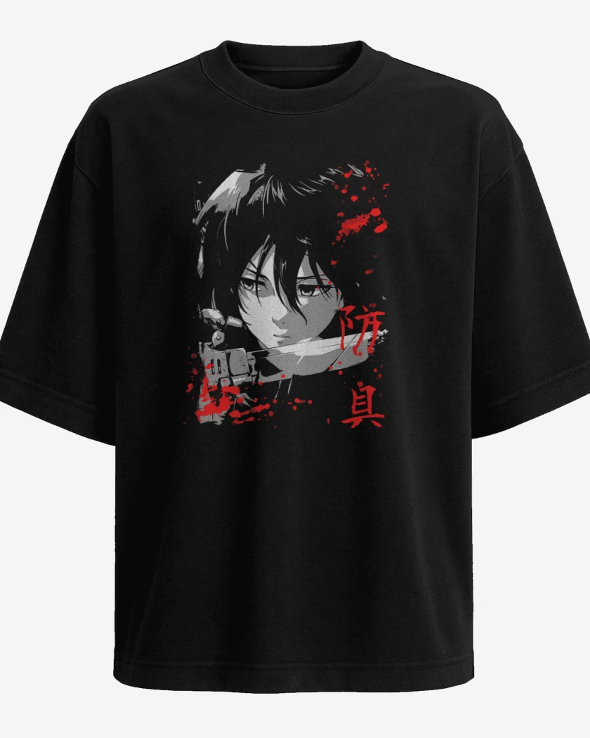 Polera Oversize Mikasa Ackerman 2