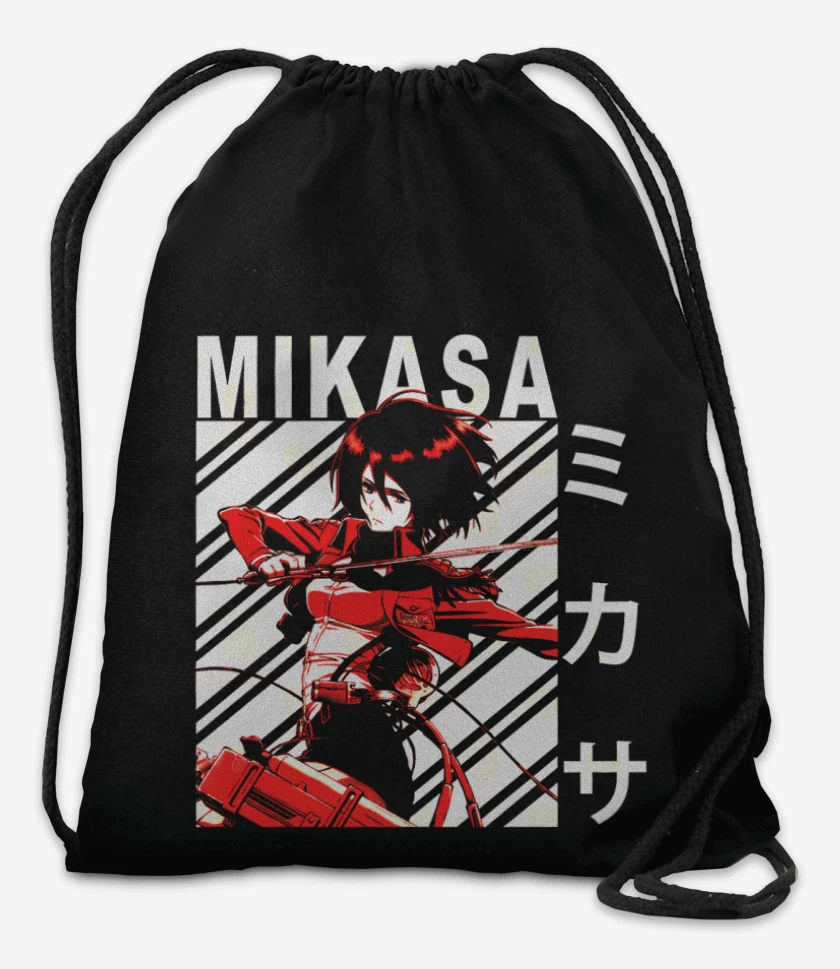 Mochila Negro de Mikasa Ackerman 3