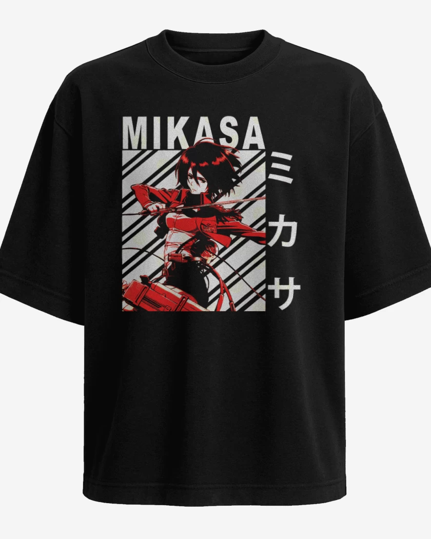 Polera Oversize Mikasa Ackerman 3