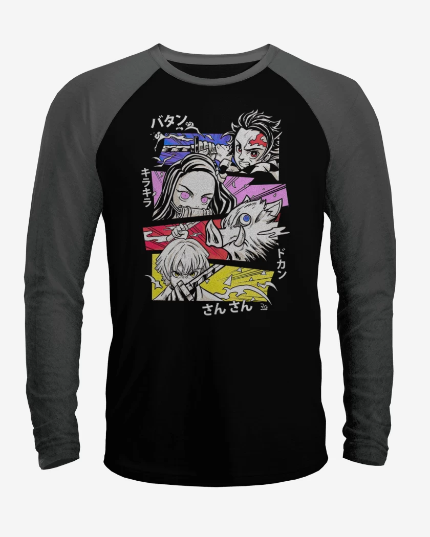 Polera Raglan demon slayer