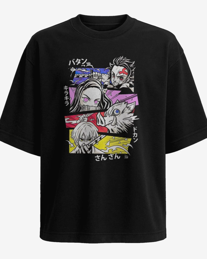 Polera Oversize demon slayer