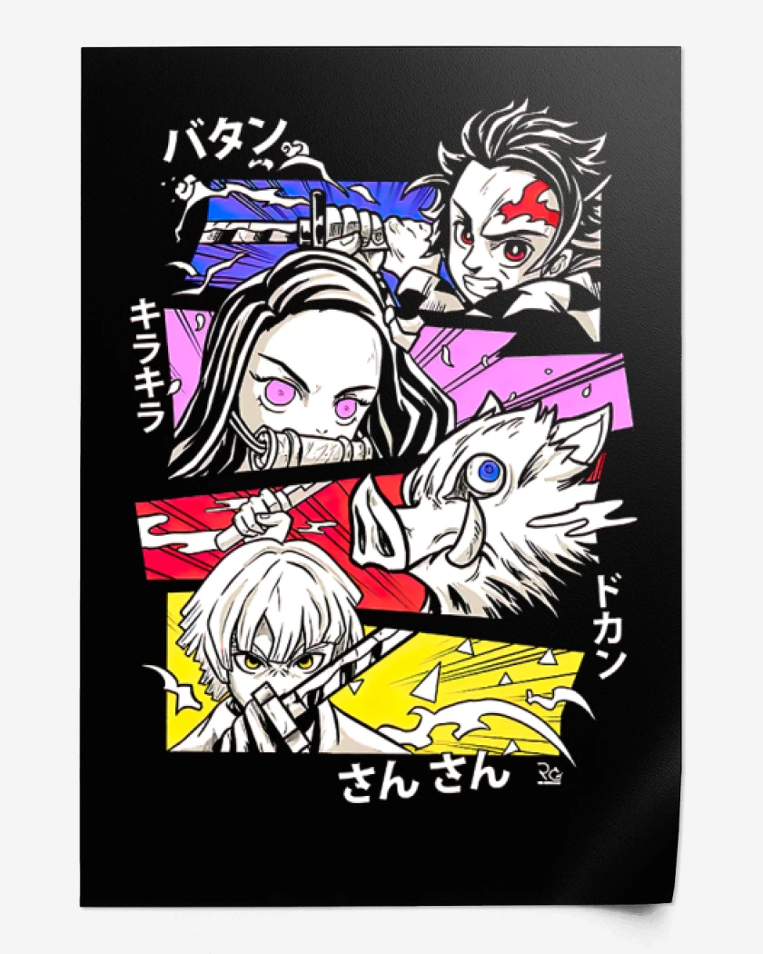 Print demon slayer