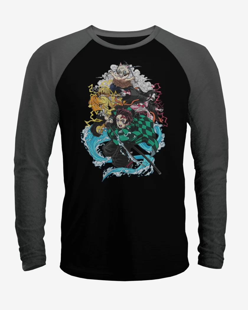 Polera Raglan demon slayer 2