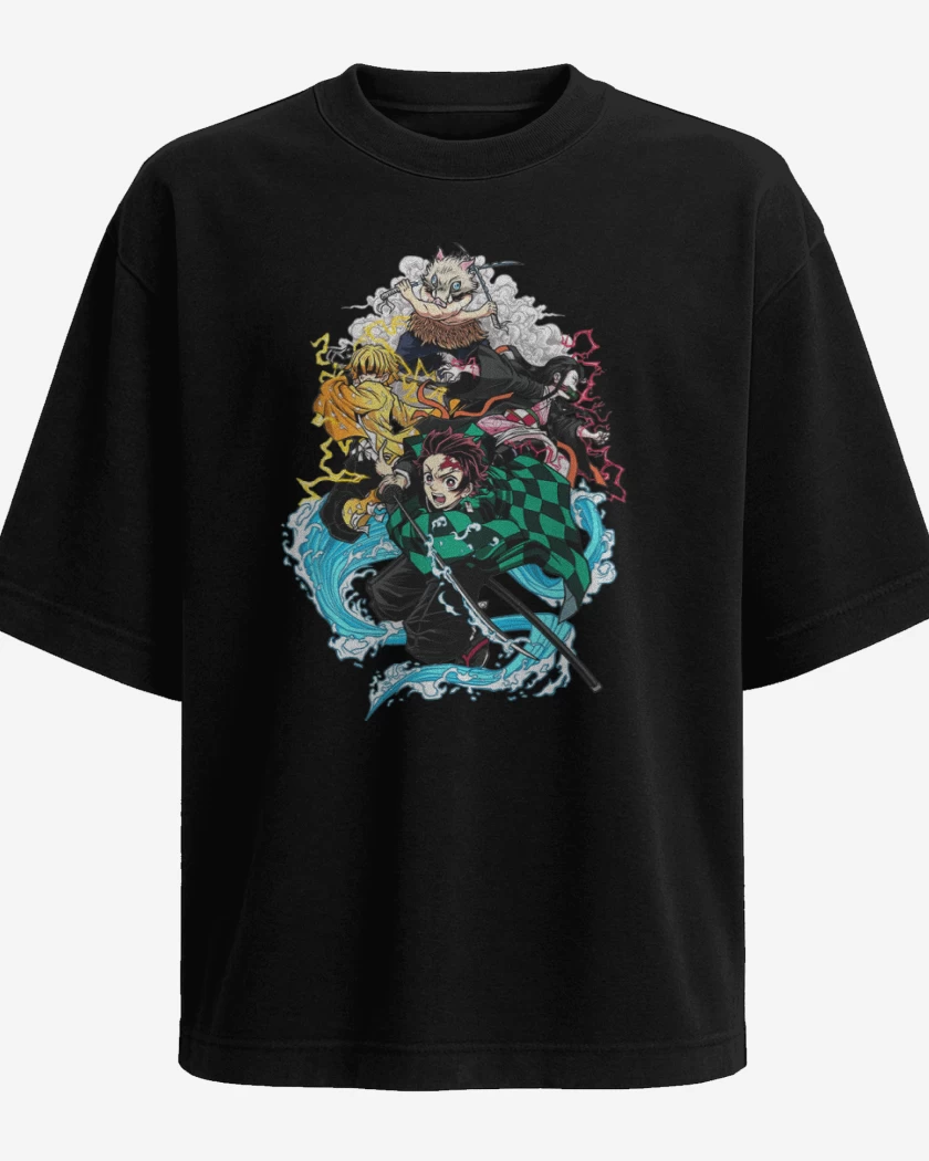 Polera Oversize demon slayer 2