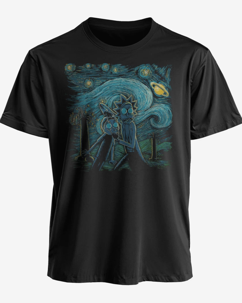 Polera Rick and morty estrellado