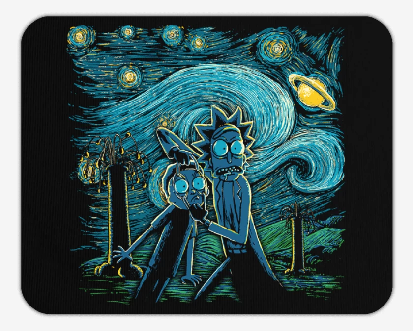 Mousepad Rick and morty estrellado