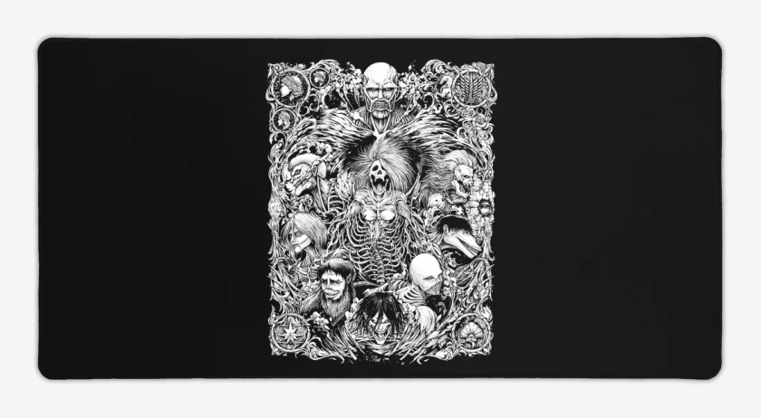 Mouse pad Gamer Negro de Titanes brigidos